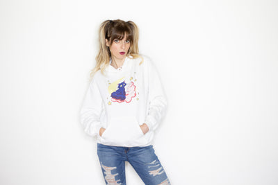 RETRO ANIME CAT HOODIE